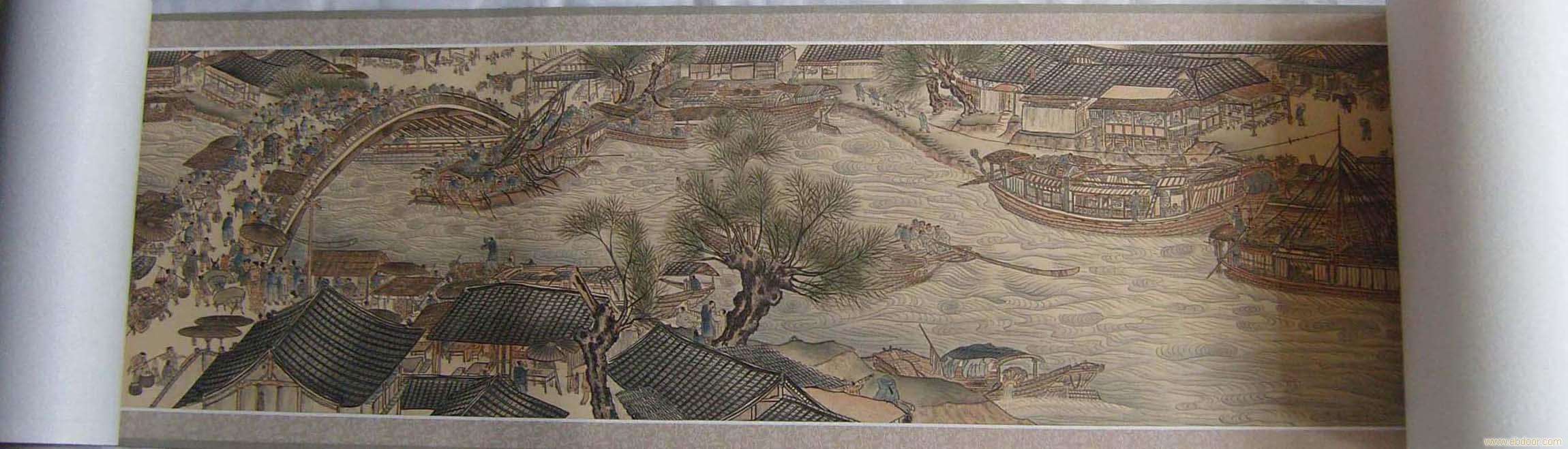 發繡《清明上河圖》